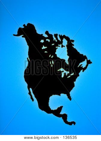 Mapa Severní Ameriky