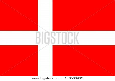 Denmark flag vector illustration national flag isolated