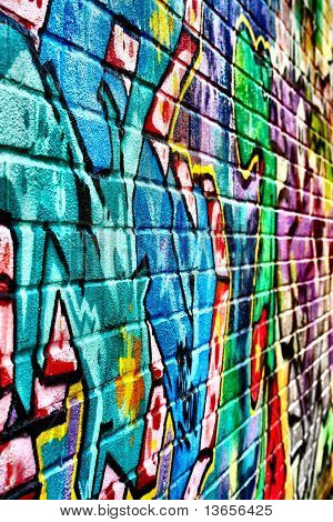 Krásná graffiti obraz, pro použití jako pozadí nebo tapetu.
