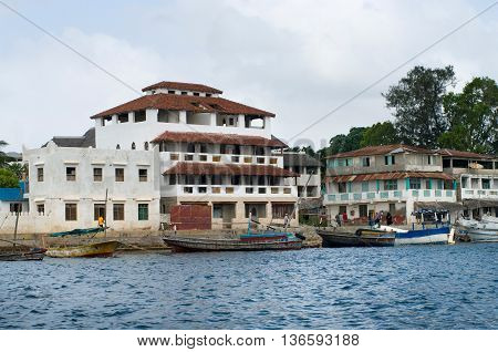 Lamu Town on Lamu Island in Kenya.