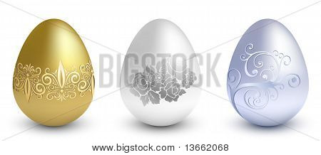 Metall påskägg