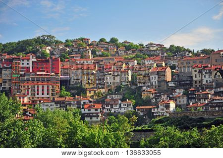Traditional old houses of Veliko Tarnovo town Bulgaria