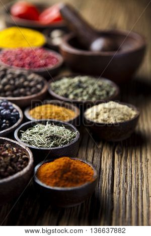 Image Of Exotic Spices Orintal Cuisine Vivid Theme
