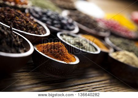 Image Of Exotic Spices Orintal Cuisine Vivid Theme
