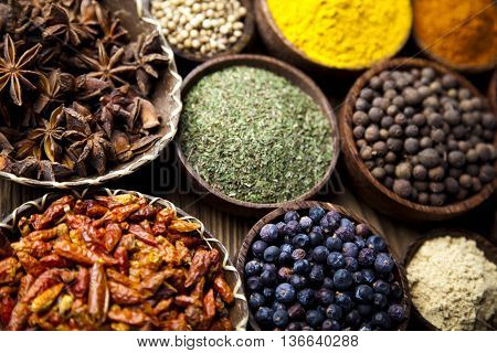 Image Of Exotic Spices Orintal Cuisine Vivid Theme