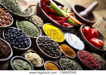 Image Of Exotic Spices Orintal Cuisine Vivid Theme