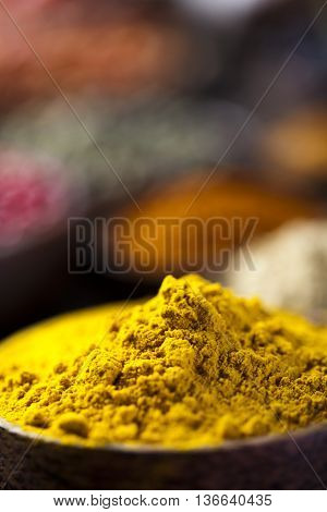 Image Of Exotic Spices Orintal Cuisine Vivid Theme