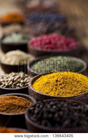 Spices And Herbs Orintal Cuisine Vivid Theme