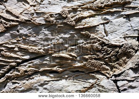 Abstract Old Stone Wall