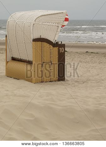 the beach of the german Island borkum