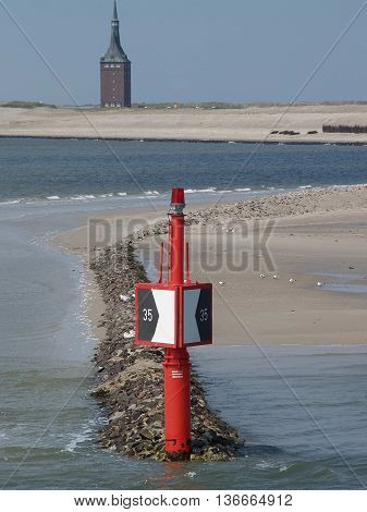 the german Island of wangerooge in the North sea