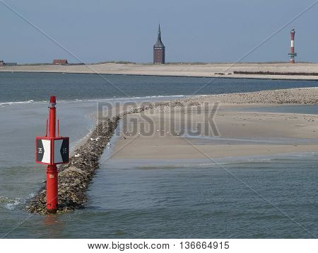 the german Island of wangerooge in the North sea