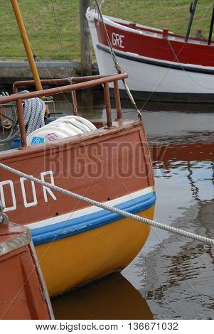 the Harbour of greetsiel in eastern frisia