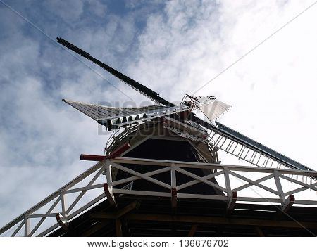 beautifull windmills in eastern frisia in germany