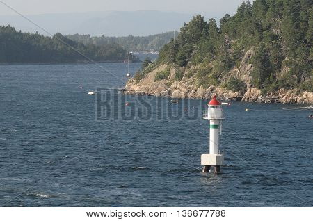 the nice coastline of sweden near gothenburg