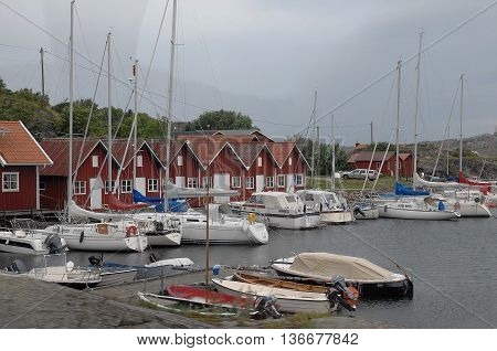 the nice coastline of sweden near gothenburg