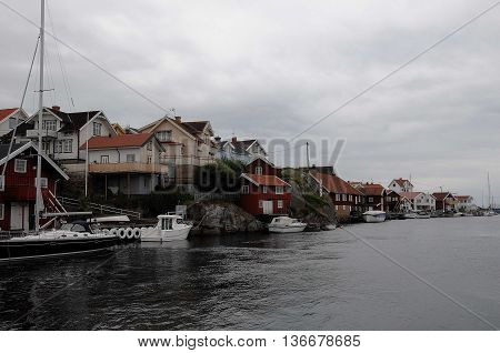 the nice coastline of sweden near gothenburg