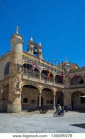 Town Hall In Mayor Square Of Ciudad Rodrigo, Salamanca. Spain.