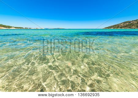 Cala Battistoni on a clear day Sardinia