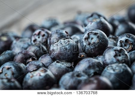 Image of Fresh Berries - Blueberries background closeup