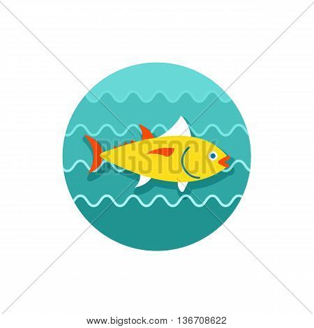 Tuna vector icon. Fishing. Summer. Summertime. Holiday. Vacation eps 10