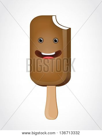 Logo ice cream smiling can be used in advertising
