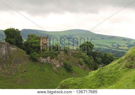 Peveril Castle. Located in Castleton, Peak District