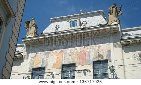 The city of Chernovtsy in Ukraine architecture and sights
