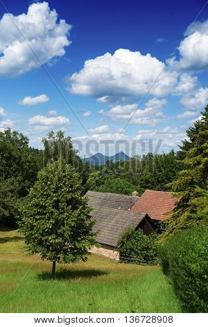Nice day in Kokorinsko area in summer time