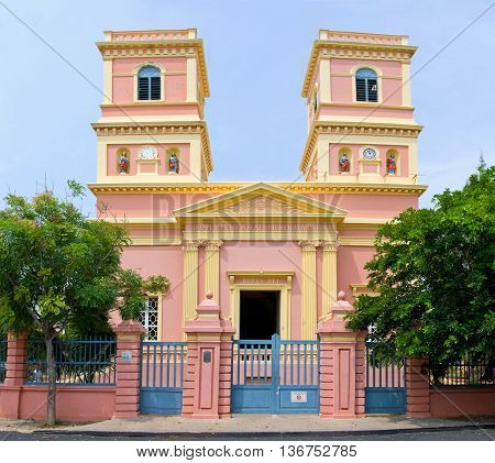 Notre Dame Des Anges In Pondicherry, India.