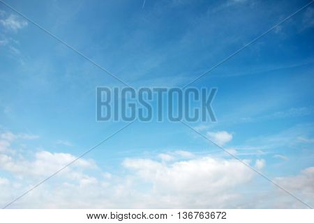 the beautiful celestial landscape with blue sky