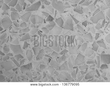 terrazzo floor background and texture in monochrome