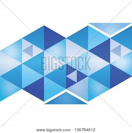 Abstract 3d geometricbroken glass lines modern grunge vector background. Eps 10.