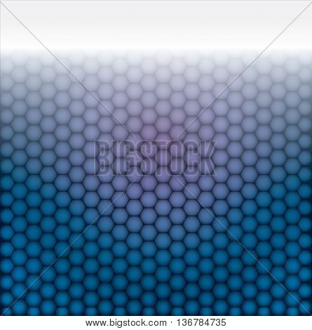 Metal background. Vector geometric pattern of hexagons.