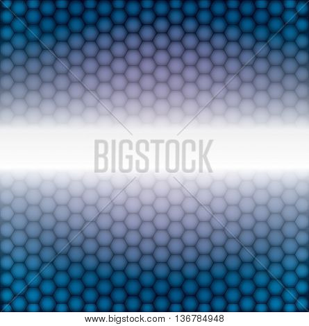 Metal background. Vector geometric pattern of hexagons.