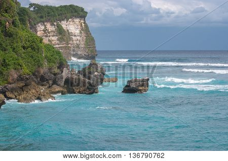 Beautiful View Of Blue Ocean.