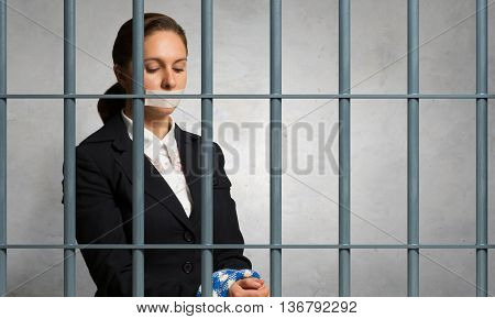 Release of guiltless accused . Mixed media