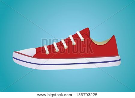 banner with sneakers that can be used for in-store signage