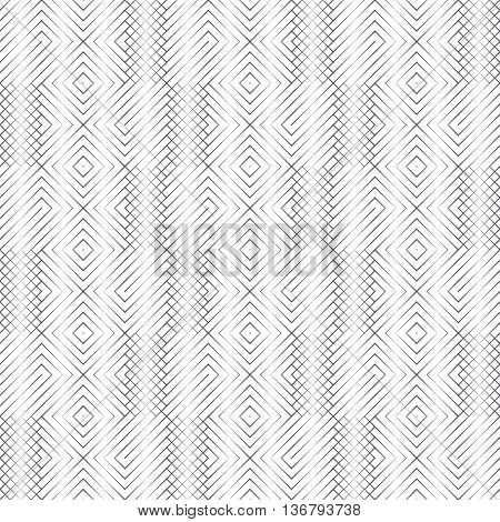Seamless pattern. Abstract geometric background. Simple elegant texture with thin lines. Regularly repeating geometrical grid with rhombuses. Vector element of graphical design