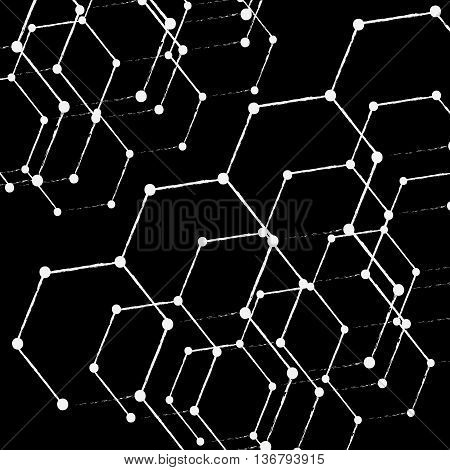 Abstract low poly white bright technology vector background. eps10 vector illustration