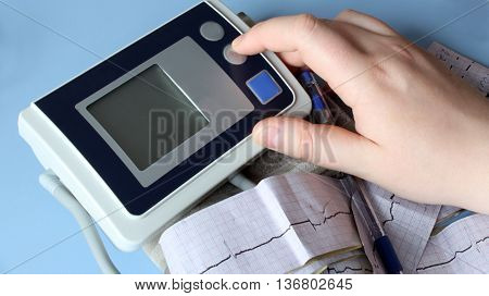 Medical still life with patient health information