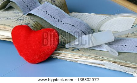 Medical still life with patient health information