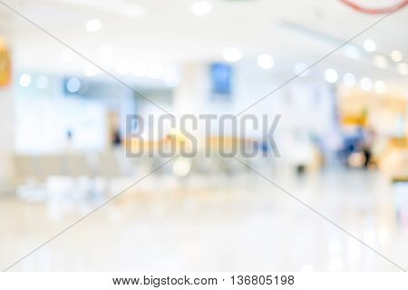 Blur Background : Patient Waiting For See Doctor At Hospital ,abstract Background