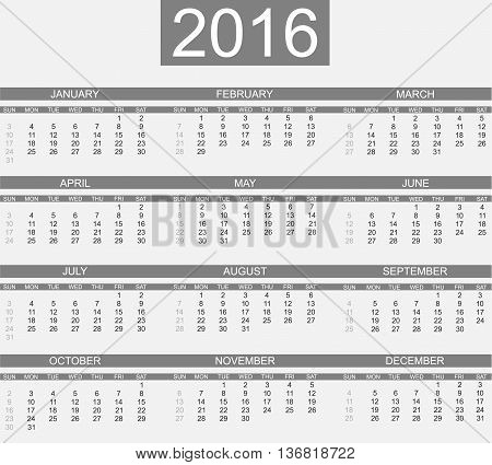 CALENDAR 2016 SIMPLE STYLE fpr web and other