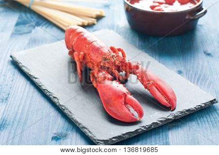 fantastic and fresh lobster ready to be cooked