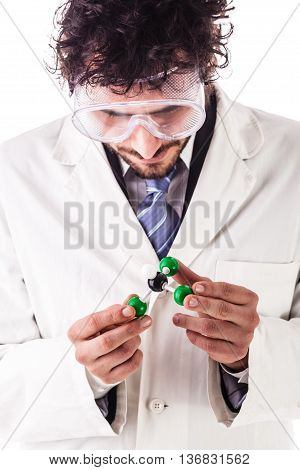 Holding Chloroform Molecular Structure