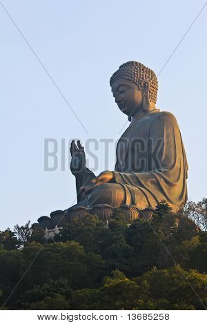 Riesen Buddha/po-Lin-Kloster In Hongkong.