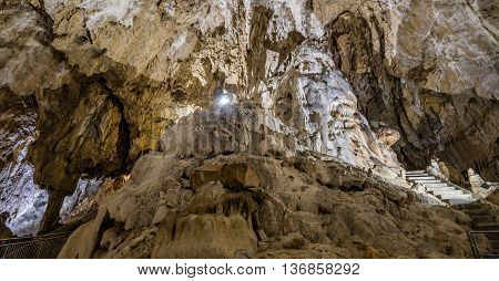 Details within Harmanec Cave in Kremnica Mountains Slovakia