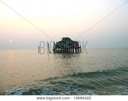 Construction de la pêche en mer