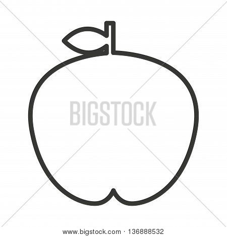fesh fruit  apple  isolated icon design, vector illustration  graphic